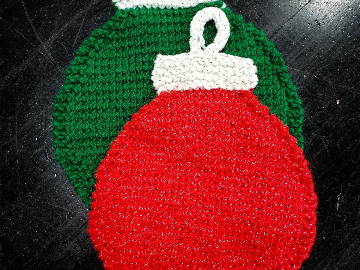 Christmas Ornament Dishcloth